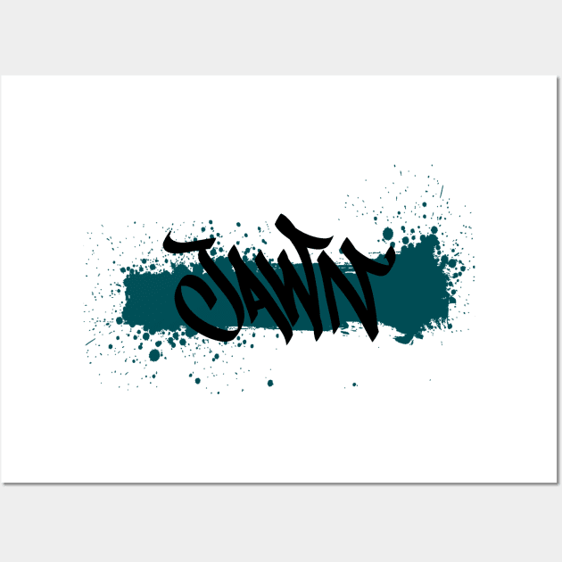 Jawn Tag - Black Wall Art by Tailgate Team Tees